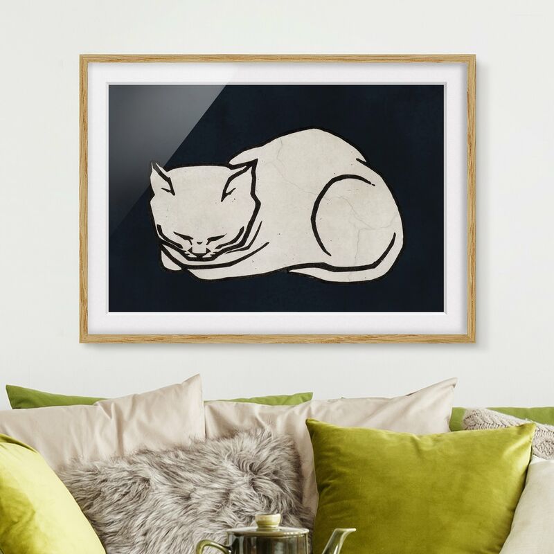 Póster enmarcado - Illustrazione di gatto che dorme Dimensión LxA: 40cm x 55cm, Marco: Roble
Póster enmarcado - Illustrazione di gatto che dorme Dimensión LxA: 40cm x 55cm, Marco: Roble