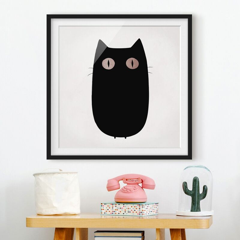 Póster enmarcado - Illustrazione di gatto nero Dimensión LxA: 70cm x 70cm, Marco: Negro
Póster enmarcado - Illustrazione di gatto nero Dimensión LxA: 70cm x 70cm, Marco: Negro