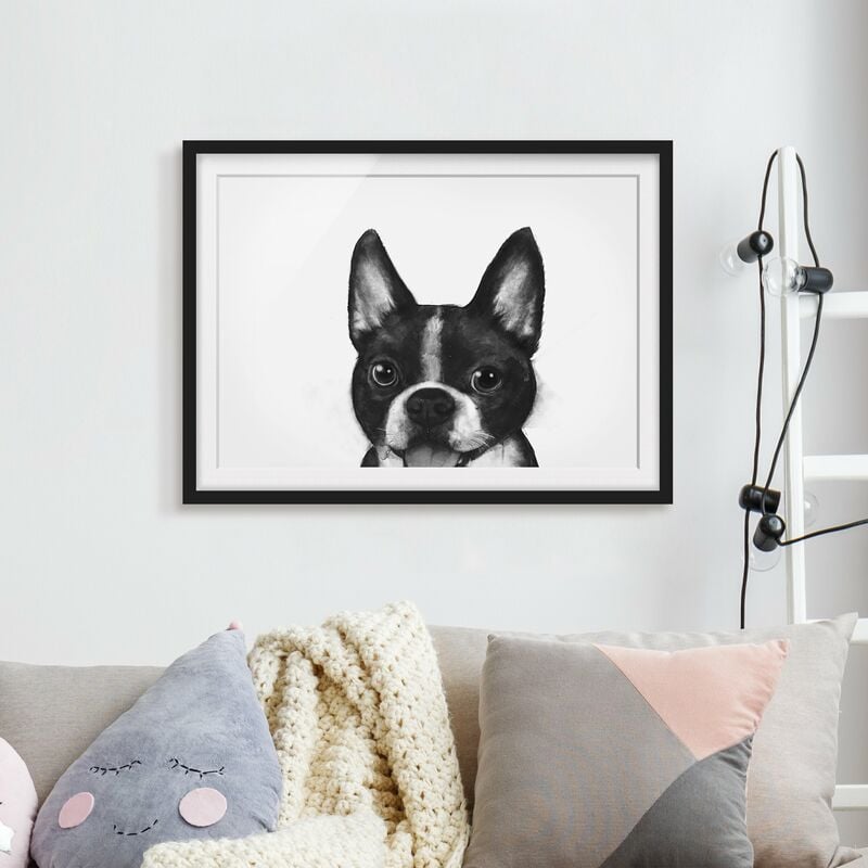 Póster enmarcado - Illustrazione Dog Boston Monochrome Pittura Dimensión LxA: 70cm x 100cm, Marco: Negro
Póster enmarcado - Illustrazione Dog Boston Monochrome Pittura Dimensión LxA: 70cm x 100cm, Marco: Negro