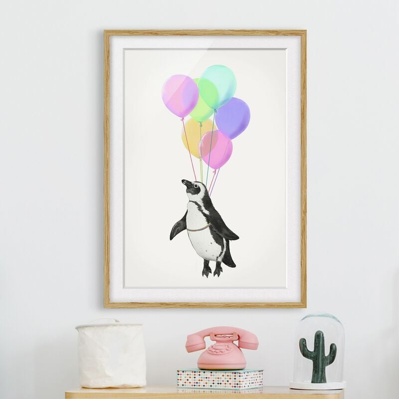 Póster enmarcado - Illustrazione Penguin pastello Palloncini Dimensión LxA: 40cm x 30cm, Marco: Roble
Póster enmarcado - Illustrazione Penguin pastello Palloncini Dimensión LxA: 40cm x 30cm, Marco: Roble