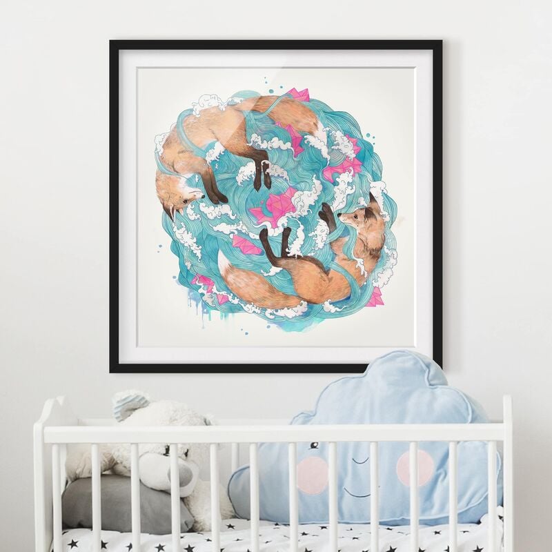 Póster enmarcado - Illustrazione volpi e Onde Pittura Dimensión LxA: 30cm x 30cm, Marco: Negro
Póster enmarcado - Illustrazione volpi e Onde Pittura Dimensión LxA: 30cm x 30cm, Marco: Negro