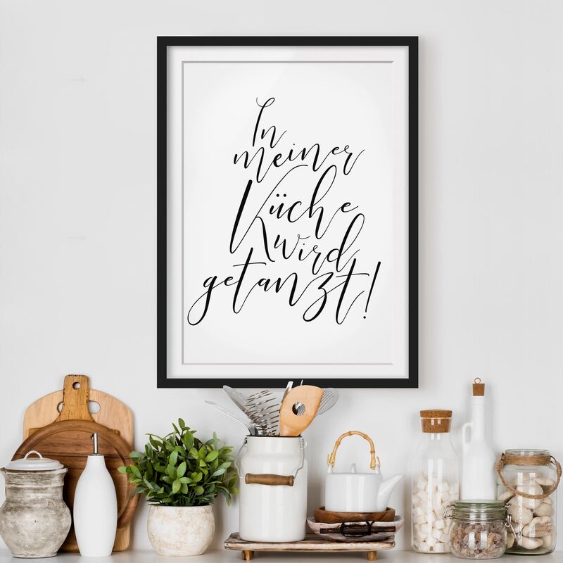 Póster enmarcado - In My Kitchen You Dance Dimensión LxA: 70cm x 50cm, Marco: Negro
Póster enmarcado - In My Kitchen You Dance Dimensión LxA: 70cm x 50cm, Marco: Negro