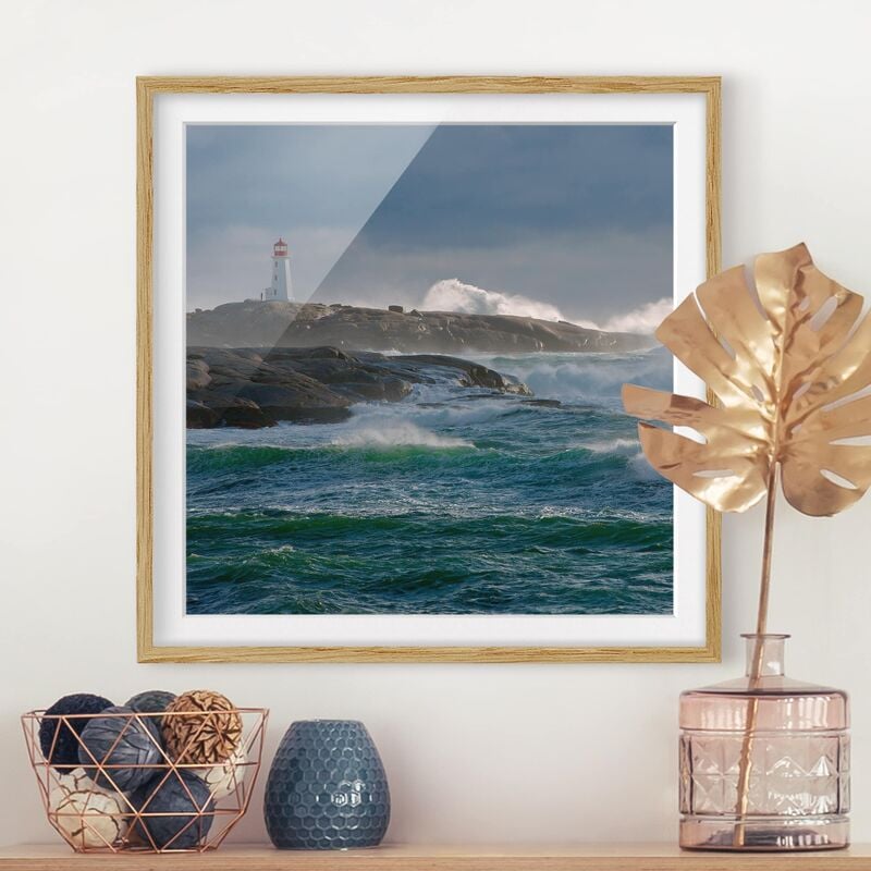 Póster enmarcado - In The Shelter Of The Lighthouse Dimensión LxA: 50cm x 50cm, Marco: Roble
Póster enmarcado - In The Shelter Of The Lighthouse Dimensión LxA: 50cm x 50cm, Marco: Roble