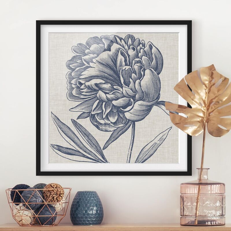 Póster enmarcado - Indigo Blossom On Linen I Dimensión LxA: 20cm x 20cm, Marco: Negro
Póster enmarcado - Indigo Blossom On Linen I Dimensión LxA: 20cm x 20cm, Marco: Negro