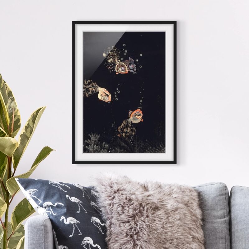 Póster enmarcado - Jean Dunand - Underwater Scene With Red And Golden Fish, Bubbles Dimensión LxA: 24cm x 18cm, Marco: Negro
Póster enmarcado - Jean Dunand - Underwater Scene With Red And Golden Fish, Bubbles Dimensión LxA: 24cm x 18cm, Marco: Negro