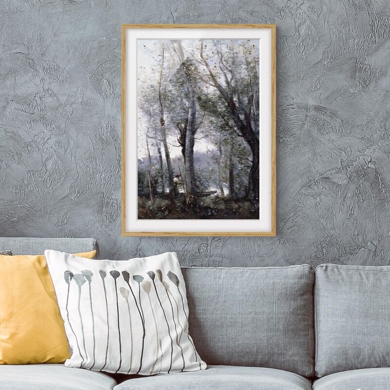 Póster enmarcado - Jean-Baptiste Camille Corot - A Boatman Passing Behind The Trees Of The Shore Dimensión LxA: 40cm x 30cm, Marco: Roble
Póster enmarcado - Jean-Baptiste Camille Corot - A Boatman Passing Behind The Trees Of The Shore Dimensión LxA: 40cm x 30cm, Marco: Roble