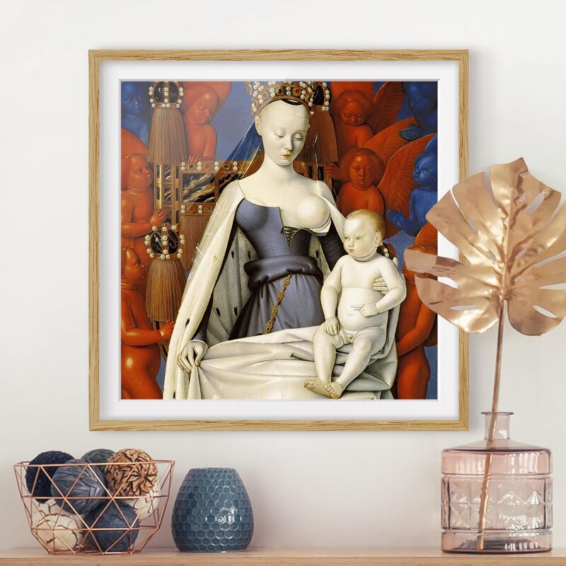 Póster enmarcado - Jean Fouquet - The Enthroned Madonna Dimensión LxA: 70cm x 70cm, Marco: Roble
Póster enmarcado - Jean Fouquet - The Enthroned Madonna Dimensión LxA: 70cm x 70cm, Marco: Roble