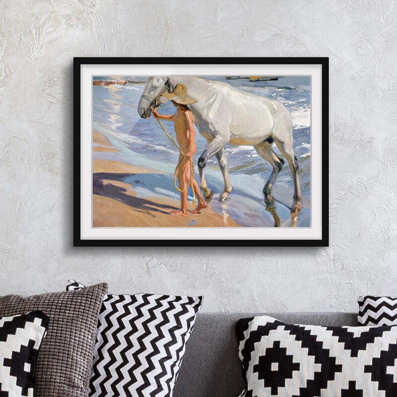 Póster enmarcado - Joaquin Sorolla - The Bath Of The Horse Dimensión LxA: 30cm x 40cm, Marco: Negro
Póster enmarcado - Joaquin Sorolla - The Bath Of The Horse Dimensión LxA: 30cm x 40cm, Marco: Negro