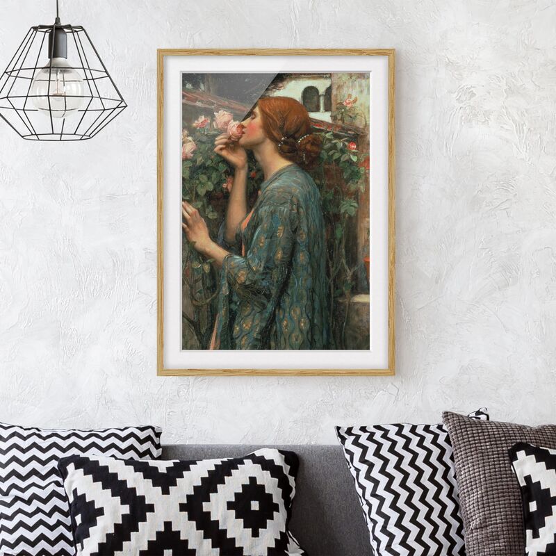 Póster enmarcado - John William Waterhouse - L'anima della rosa Dimensión LxA: 40cm x 30cm, Marco: Roble
Póster enmarcado - John William Waterhouse - L'anima della rosa Dimensión LxA: 40cm x 30cm, Marco: Roble