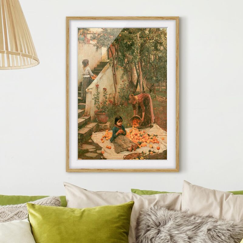 Póster enmarcado - John William Waterhouse - The Orange Pickers Dimensión LxA: 70cm x 50cm, Marco: Roble
Póster enmarcado - John William Waterhouse - The Orange Pickers Dimensión LxA: 70cm x 50cm, Marco: Roble