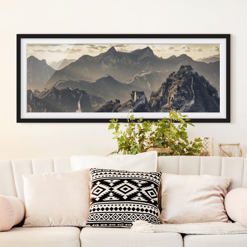 Póster enmarcado - La Grande Muraglia Cinese Dimensión LxA: 30cm x 75cm, Marco: Negro
Póster enmarcado - La Grande Muraglia Cinese Dimensión LxA: 30cm x 75cm, Marco: Negro