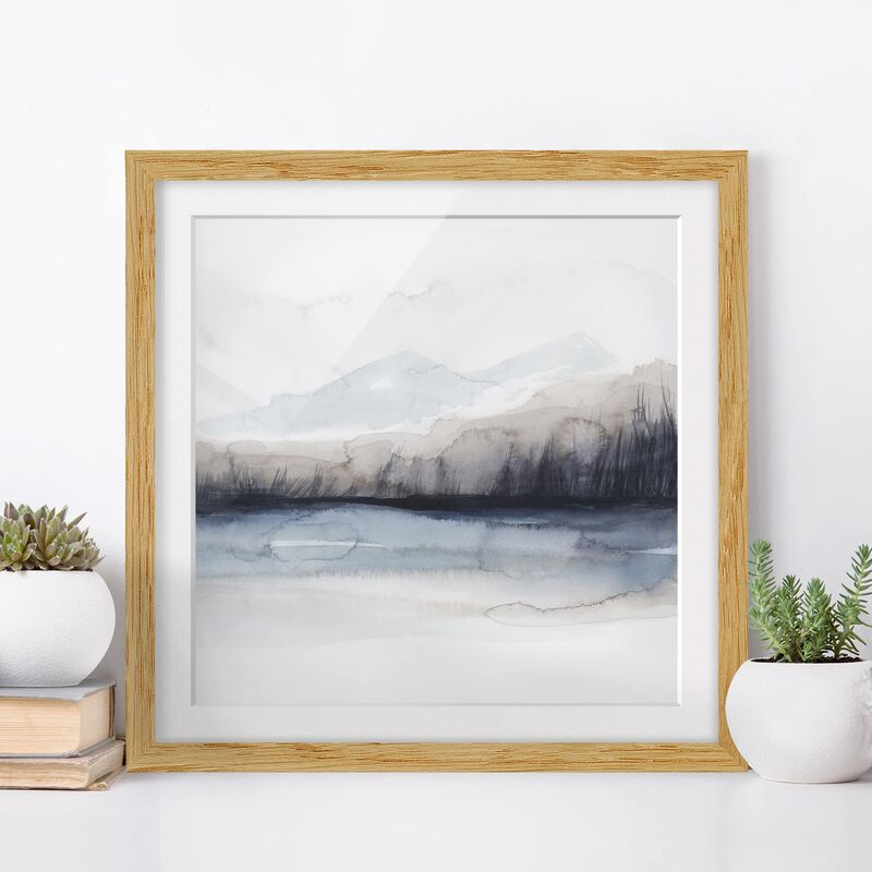 Póster enmarcado - Lakeside With Mountains I Dimensión LxA: 70cm x 70cm, Marco: Roble
Póster enmarcado - Lakeside With Mountains I Dimensión LxA: 70cm x 70cm, Marco: Roble