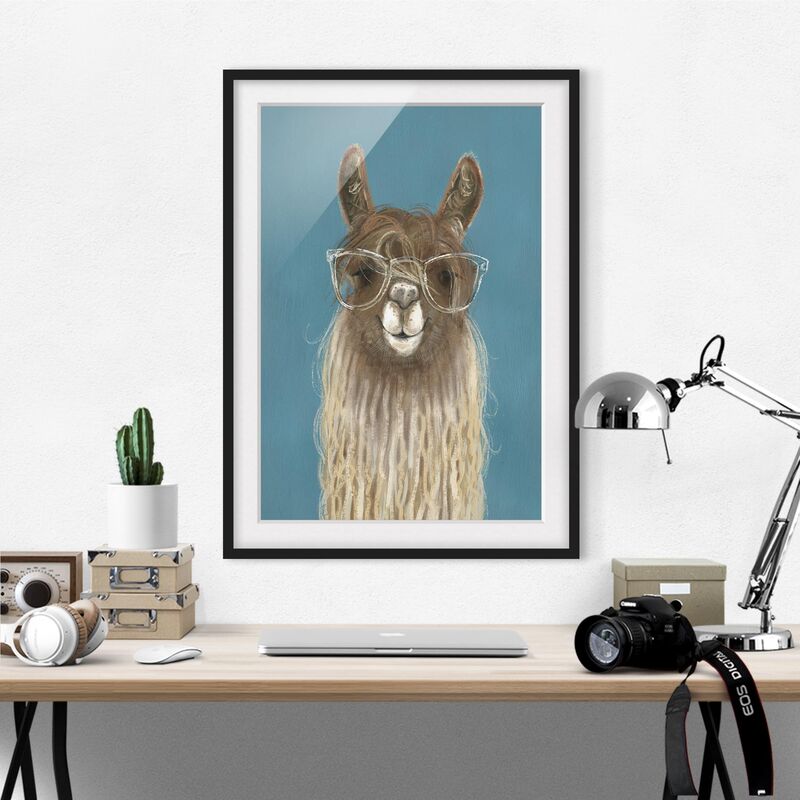 Póster enmarcado - Lama Con Gli Occhiali Iii Dimensión LxA: 40cm x 30cm, Marco: Negro
Póster enmarcado - Lama Con Gli Occhiali Iii Dimensión LxA: 40cm x 30cm, Marco: Negro