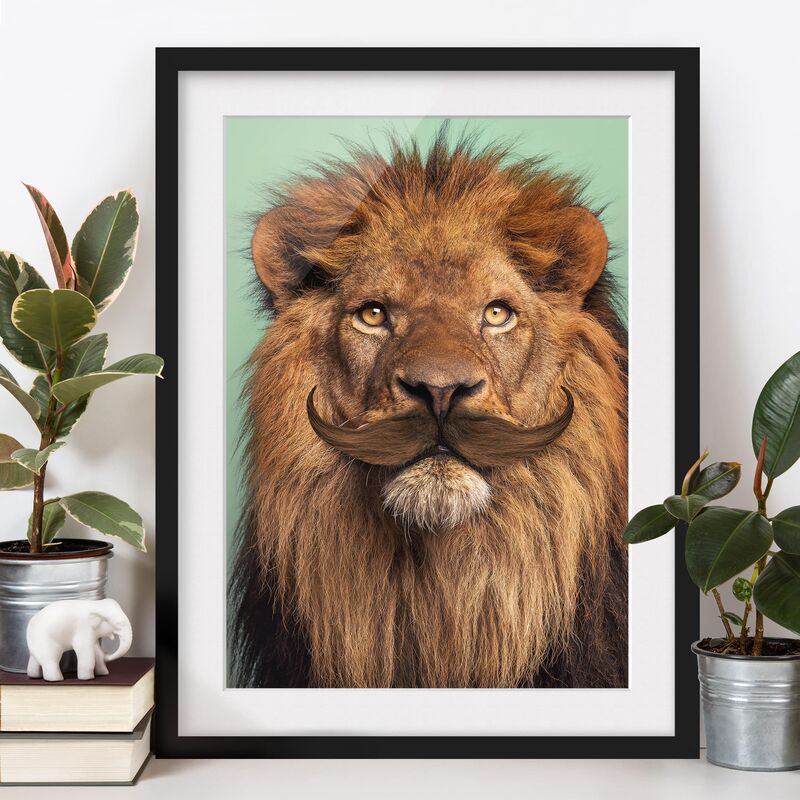 Póster enmarcado - Leone Con La Barba Dimensión LxA: 70cm x 50cm, Marco: Negro
Póster enmarcado - Leone Con La Barba Dimensión LxA: 70cm x 50cm, Marco: Negro