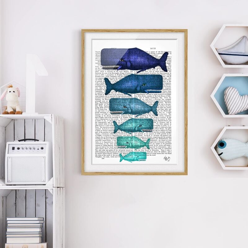 Póster enmarcado - Lettura Degli Animali - Famiglia Balena Dimensión LxA: 100cm x 70cm, Marco: Roble
Póster enmarcado - Lettura Degli Animali - Famiglia Balena Dimensión LxA: 100cm x 70cm, Marco: Roble