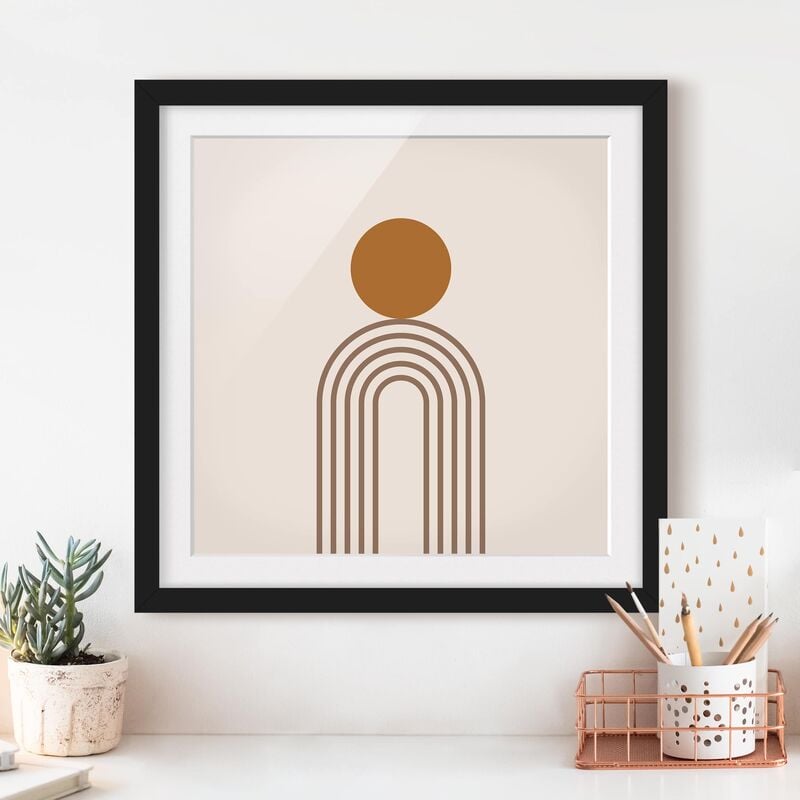 Póster enmarcado - Line Art Circle e linee in rame Dimensión LxA: 70cm x 70cm, Marco: Negro
Póster enmarcado - Line Art Circle e linee in rame Dimensión LxA: 70cm x 70cm, Marco: Negro