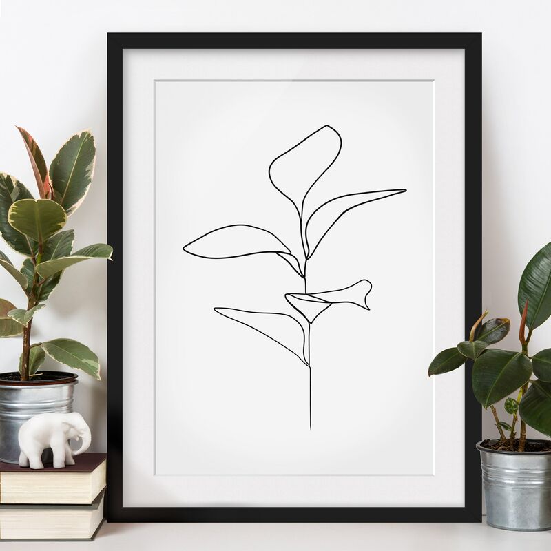 Póster enmarcado - Line Art foglie delle piante Bianco e nero Dimensión LxA: 70cm x 50cm, Marco: Negro
Póster enmarcado - Line Art foglie delle piante Bianco e nero Dimensión LxA: 70cm x 50cm, Marco: Negro