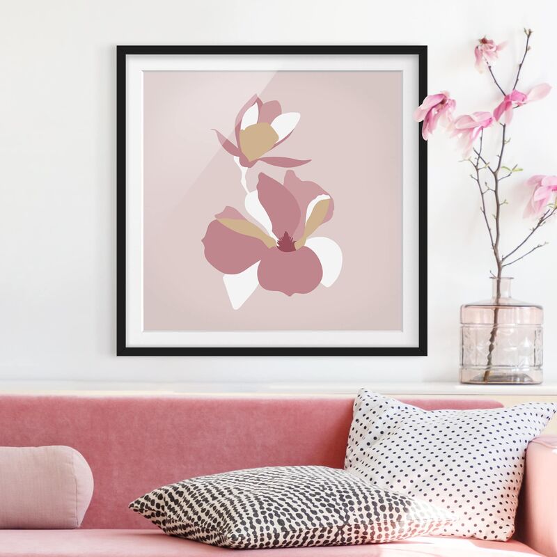 Póster enmarcado - Line Art Fiori rosa pastello Dimensión LxA: 70cm x 70cm, Marco: Negro
Póster enmarcado - Line Art Fiori rosa pastello Dimensión LxA: 70cm x 70cm, Marco: Negro