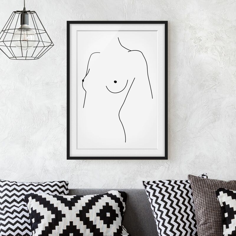 Póster enmarcado - Line Art Nudo Busto donna Bianco e nero Dimensión LxA: 40cm x 30cm, Marco: Negro
Póster enmarcado - Line Art Nudo Busto donna Bianco e nero Dimensión LxA: 40cm x 30cm, Marco: Negro