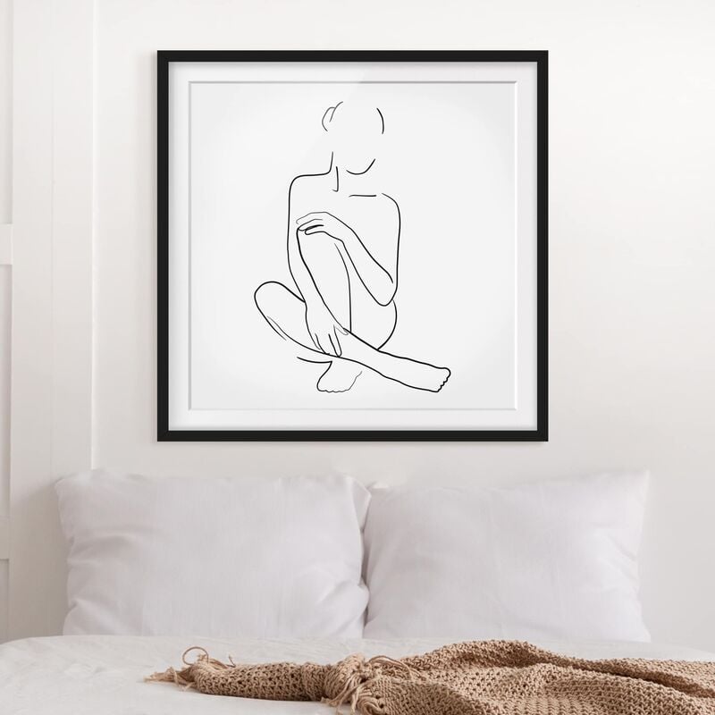 Póster enmarcado - Line Art Donna Seduta Bianco e nero Dimensión LxA: 70cm x 70cm, Marco: Negro
Póster enmarcado - Line Art Donna Seduta Bianco e nero Dimensión LxA: 70cm x 70cm, Marco: Negro