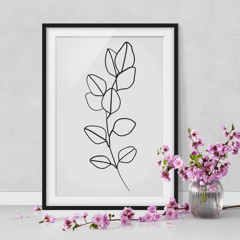 Póster enmarcado - Line Art filiale fogli Bianco e nero Dimensión LxA: 100cm x 70cm, Marco: Negro
Póster enmarcado - Line Art filiale fogli Bianco e nero Dimensión LxA: 100cm x 70cm, Marco: Negro