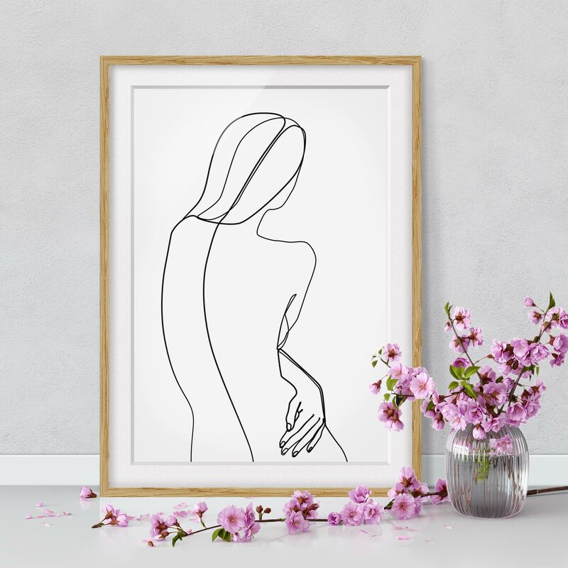 Póster enmarcado - Line Art indietro Donna Bianco e nero Dimensión LxA: 24cm x 18cm, Marco: Roble
Póster enmarcado - Line Art indietro Donna Bianco e nero Dimensión LxA: 24cm x 18cm, Marco: Roble