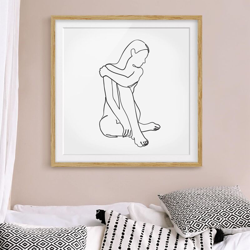 Póster enmarcado - Line Art Nudo donna Bianco e nero Dimensión LxA: 20cm x 20cm, Marco: Roble
Póster enmarcado - Line Art Nudo donna Bianco e nero Dimensión LxA: 20cm x 20cm, Marco: Roble