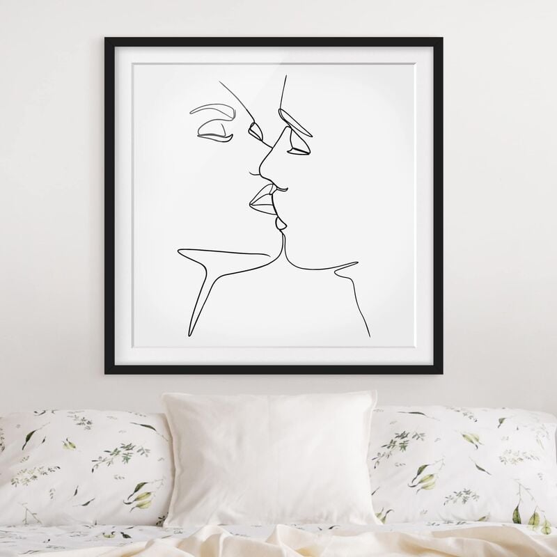 Póster enmarcado - Line Art bacio Faces Bianco e nero Dimensión LxA: 30cm x 30cm, Marco: Negro
Póster enmarcado - Line Art bacio Faces Bianco e nero Dimensión LxA: 30cm x 30cm, Marco: Negro