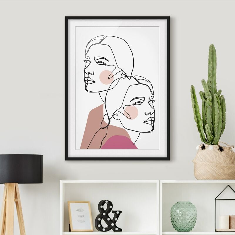 Póster enmarcado - Line Art Donne del ritratto guance rosa Dimensión LxA: 24cm x 18cm, Marco: Negro
Póster enmarcado - Line Art Donne del ritratto guance rosa Dimensión LxA: 24cm x 18cm, Marco: Negro