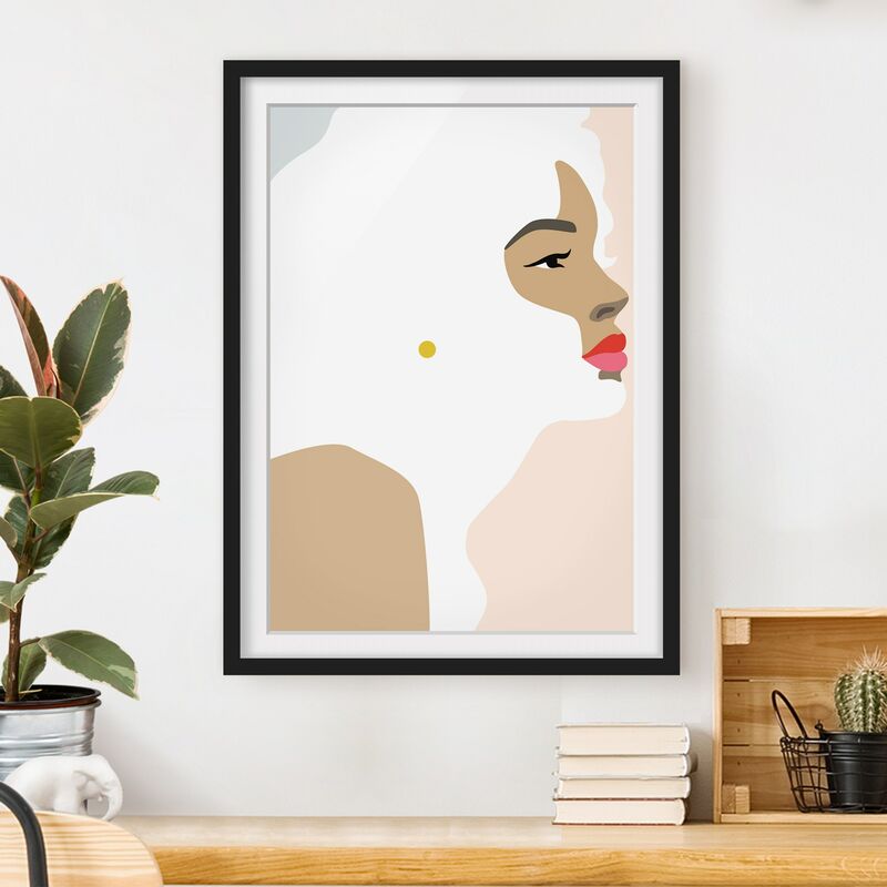 Póster enmarcado - Line art ritratto Donna rosa pastello Dimensión LxA: 40cm x 30cm, Marco: Negro
Póster enmarcado - Line art ritratto Donna rosa pastello Dimensión LxA: 40cm x 30cm, Marco: Negro