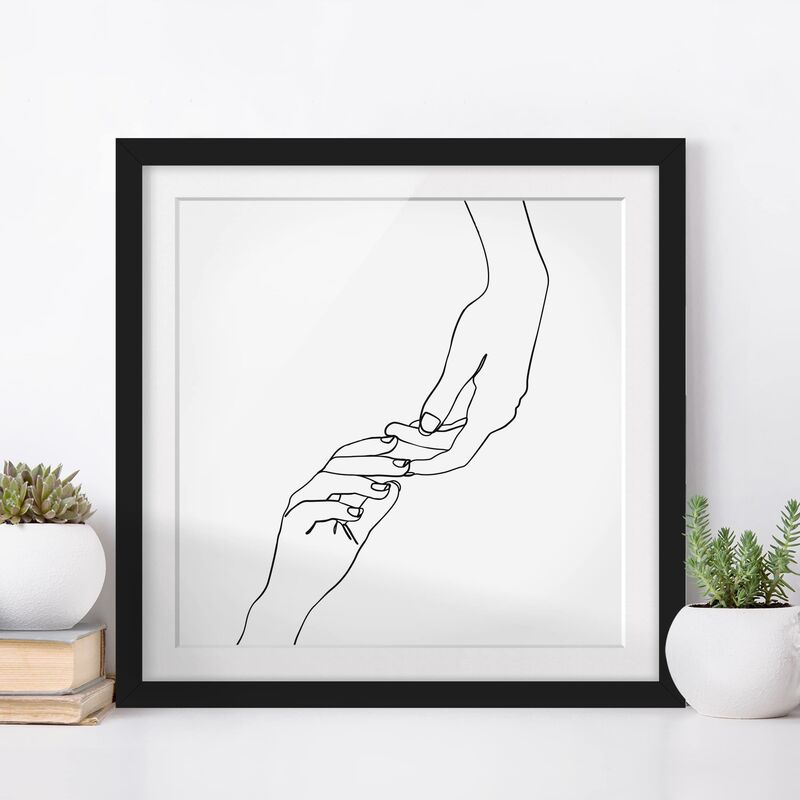 Póster enmarcado - Linea Mani d'arte Toccando Bianco e nero Dimensión LxA: 30cm x 30cm, Marco: Negro
Póster enmarcado - Linea Mani d'arte Toccando Bianco e nero Dimensión LxA: 30cm x 30cm, Marco: Negro