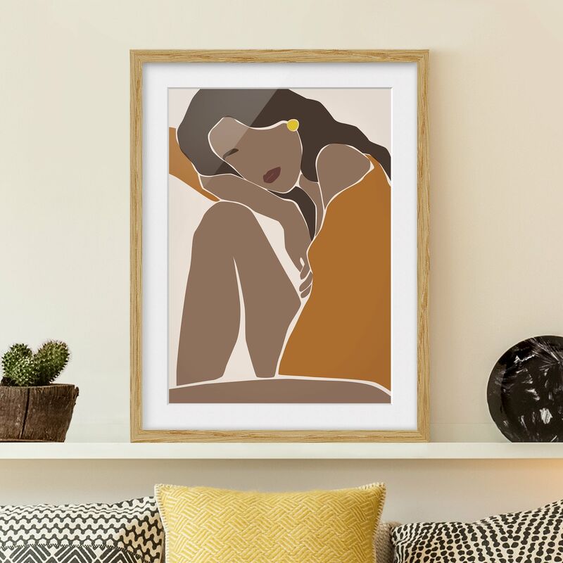 Póster enmarcado - Line Art Woman Marrone Beige Dimensión LxA: 24cm x 18cm, Marco: Roble
Póster enmarcado - Line Art Woman Marrone Beige Dimensión LxA: 24cm x 18cm, Marco: Roble