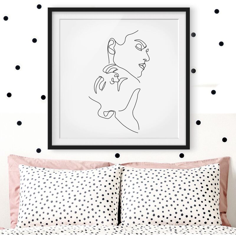 Póster enmarcado - Line Art Women Faces Bianco Dimensión LxA: 50cm x 50cm, Marco: Negro
Póster enmarcado - Line Art Women Faces Bianco Dimensión LxA: 50cm x 50cm, Marco: Negro