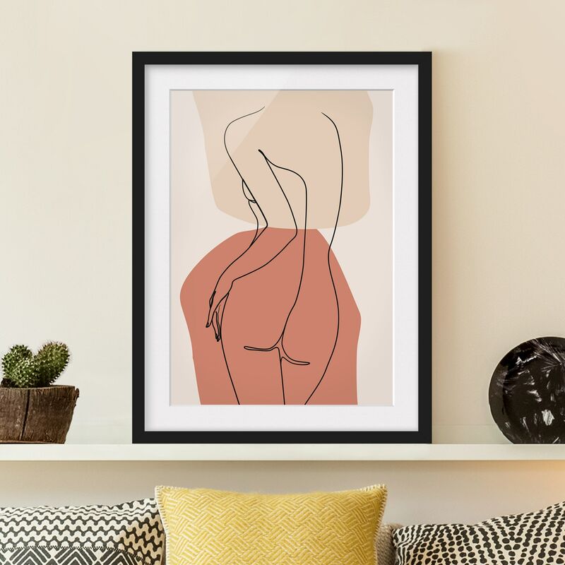 Póster enmarcado - Line Art Woman Back Brown Dimensión LxA: 55cm x 40cm, Marco: Negro
Póster enmarcado - Line Art Woman Back Brown Dimensión LxA: 55cm x 40cm, Marco: Negro