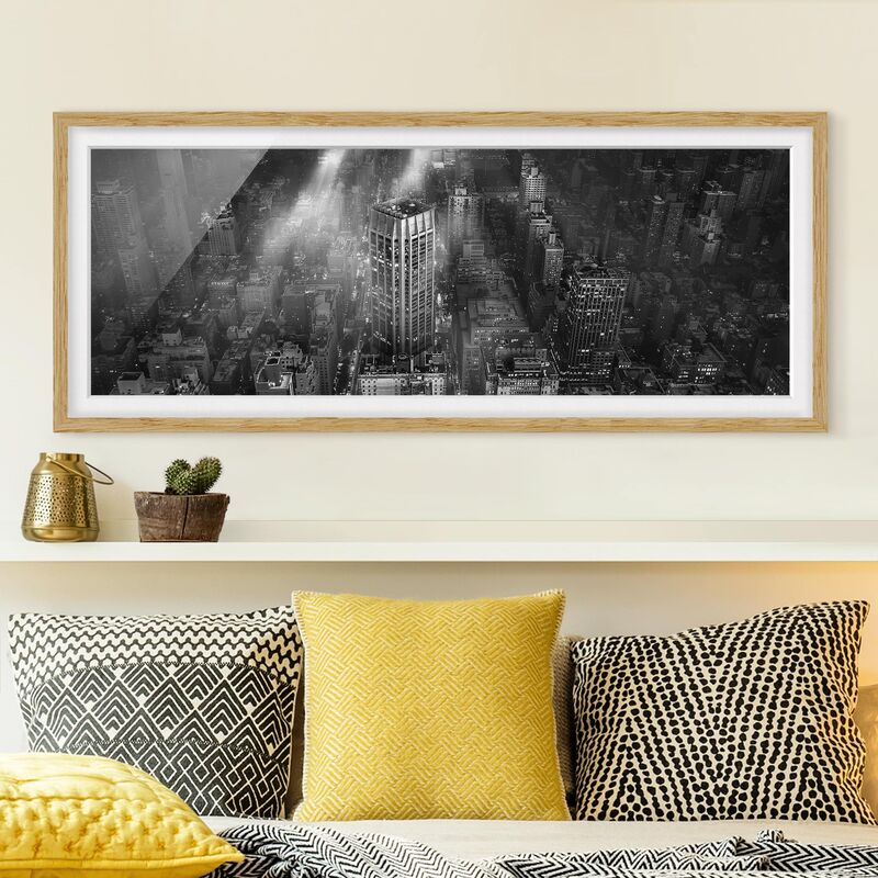Póster enmarcado - Luce del sole su New York Dimensión LxA: 20cm x 50cm, Marco: Roble
Póster enmarcado - Luce del sole su New York Dimensión LxA: 20cm x 50cm, Marco: Roble