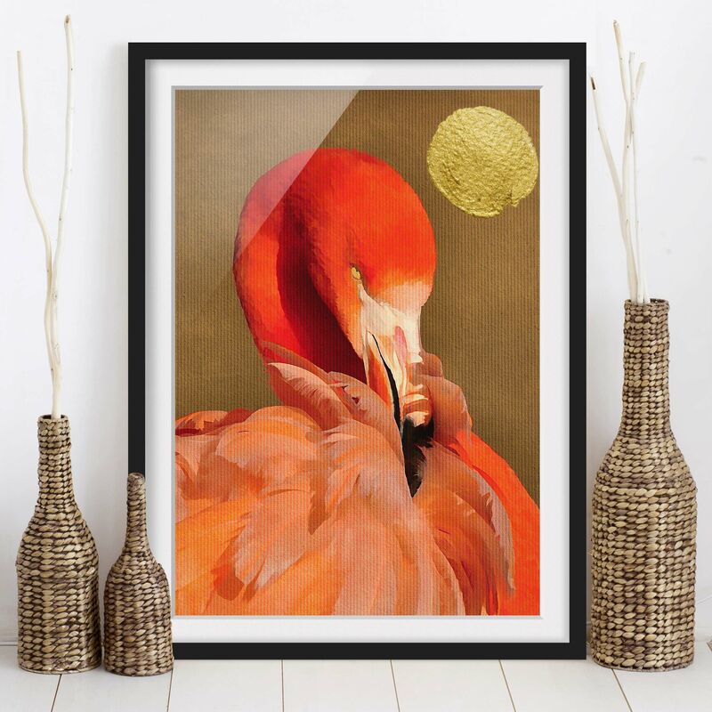Póster enmarcado - Luna dorata con fenicottero Dimensión LxA: 40cm x 30cm, Marco: Negro
Póster enmarcado - Luna dorata con fenicottero Dimensión LxA: 40cm x 30cm, Marco: Negro