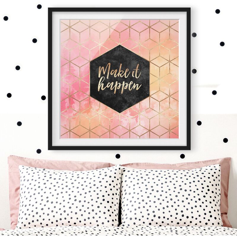 Póster enmarcado - Make It Happen Geometria pastello Dimensión LxA: 30cm x 30cm, Marco: Negro
Póster enmarcado - Make It Happen Geometria pastello Dimensión LxA: 30cm x 30cm, Marco: Negro