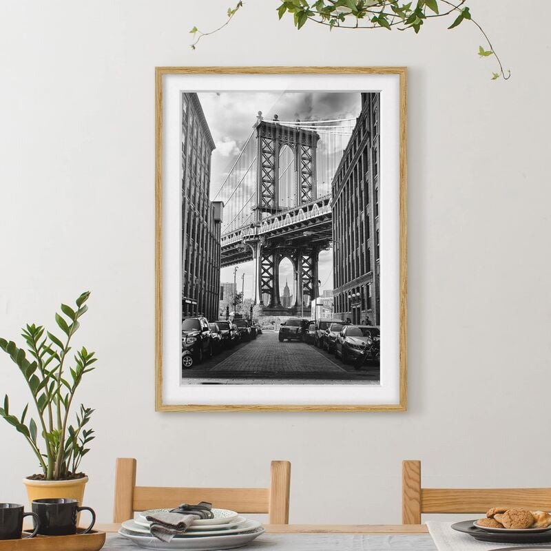 Póster enmarcado - Manhattan Bridge In America Dimensión LxA: 40cm x 30cm, Marco: Roble
Póster enmarcado - Manhattan Bridge In America Dimensión LxA: 40cm x 30cm, Marco: Roble