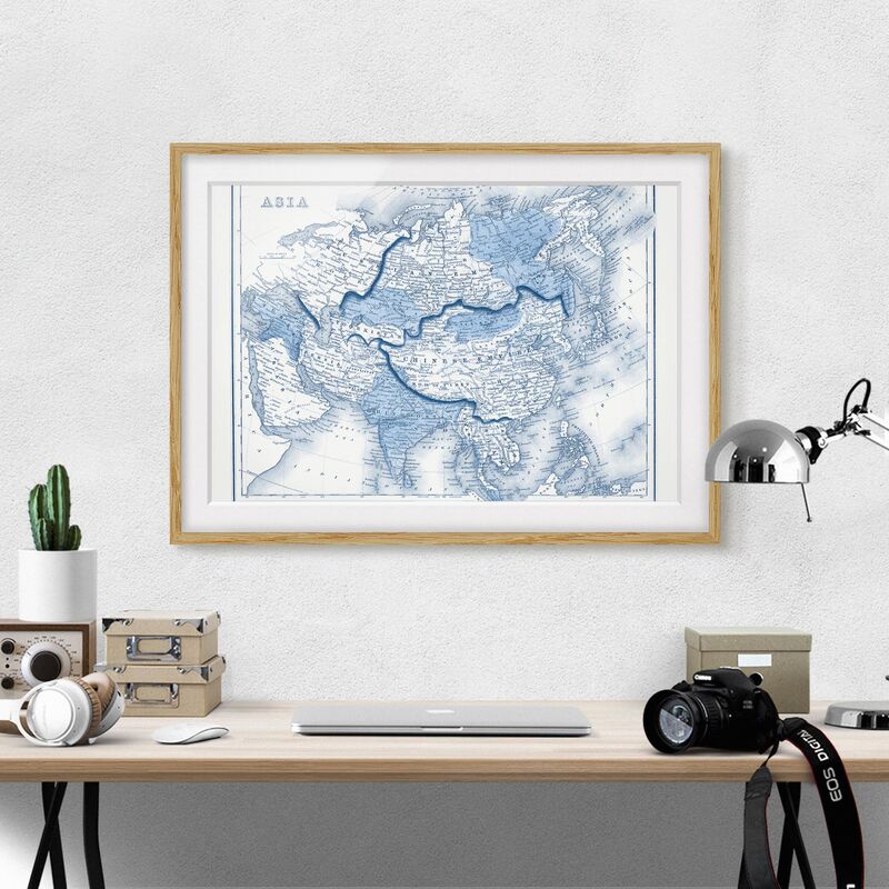 Póster enmarcado - Map In Blue Tones - Asia Dimensión LxA: 30cm x 40cm, Marco: Roble
Póster enmarcado - Map In Blue Tones - Asia Dimensión LxA: 30cm x 40cm, Marco: Roble