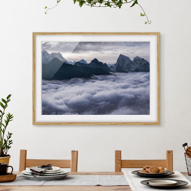 Póster enmarcado - Mare di nubi in Himalaya Dimensión LxA: 30cm x 40cm, Marco: Roble
Póster enmarcado - Mare di nubi in Himalaya Dimensión LxA: 30cm x 40cm, Marco: Roble