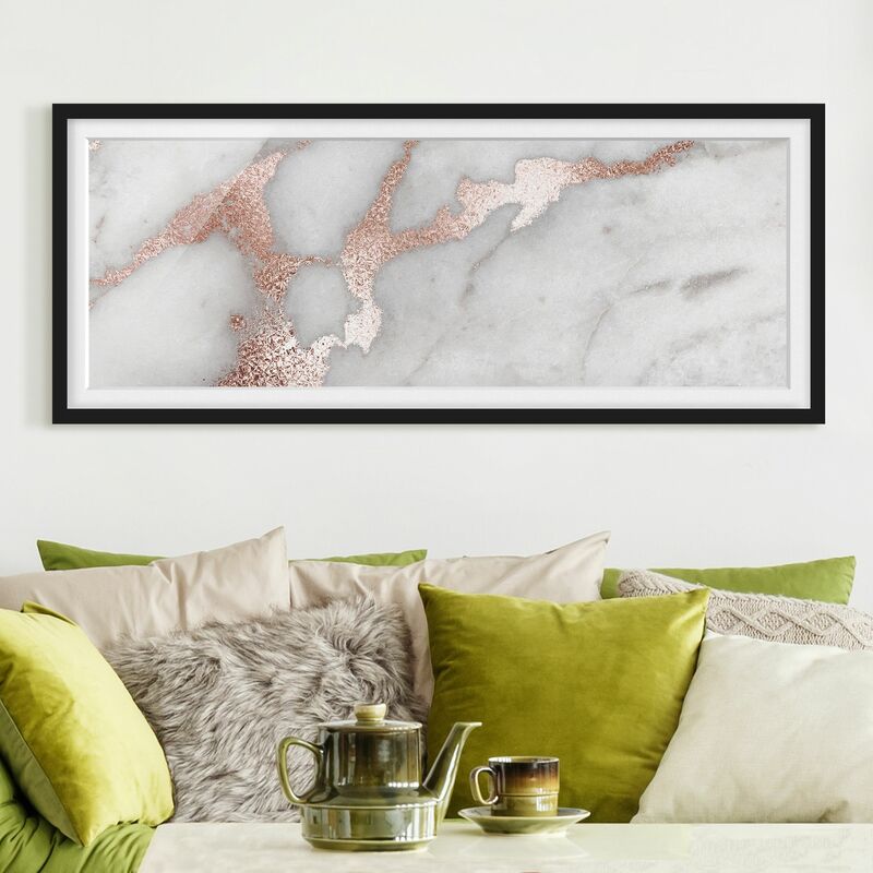 Póster enmarcado - Marmo Ottica con glitter Dimensión LxA: 50cm x 130cm, Marco: Negro
Póster enmarcado - Marmo Ottica con glitter Dimensión LxA: 50cm x 130cm, Marco: Negro