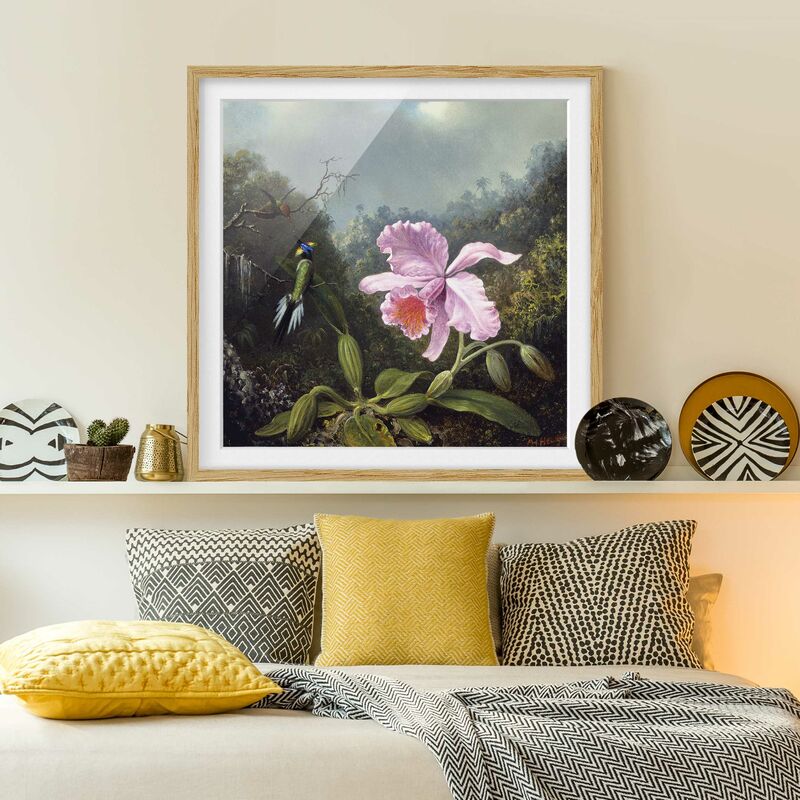 Póster enmarcado - Martin Johnson Heade - Natura morta con orchidee e due colibrì Dimensión LxA: 20cm x 20cm, Marco: Roble
Póster enmarcado - Martin Johnson Heade - Natura morta con orchidee e due colibrì Dimensión LxA: 20cm x 20cm, Marco: Roble