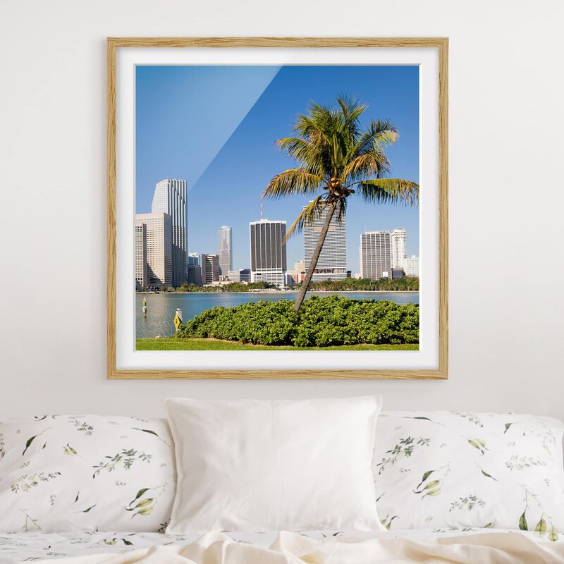 Póster enmarcado - Miami Beach Skyline Dimensión LxA: 70cm x 70cm, Marco: Roble
Póster enmarcado - Miami Beach Skyline Dimensión LxA: 70cm x 70cm, Marco: Roble