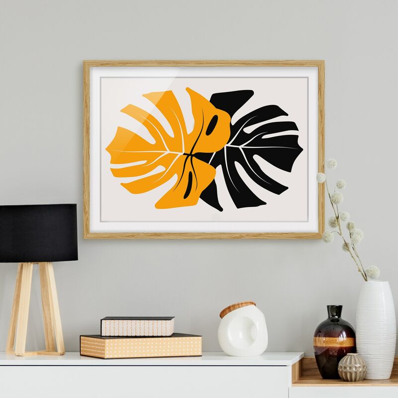 Póster enmarcado - Monstera in nero e giallo Dimensión LxA: 30cm x 40cm, Marco: Roble
Póster enmarcado - Monstera in nero e giallo Dimensión LxA: 30cm x 40cm, Marco: Roble