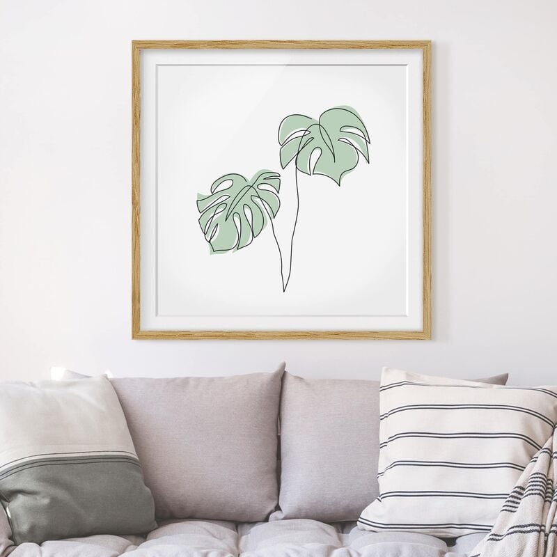Póster enmarcado - Monstera Foglie Line Art Dimensión LxA: 20cm x 20cm, Marco: Roble
Póster enmarcado - Monstera Foglie Line Art Dimensión LxA: 20cm x 20cm, Marco: Roble
