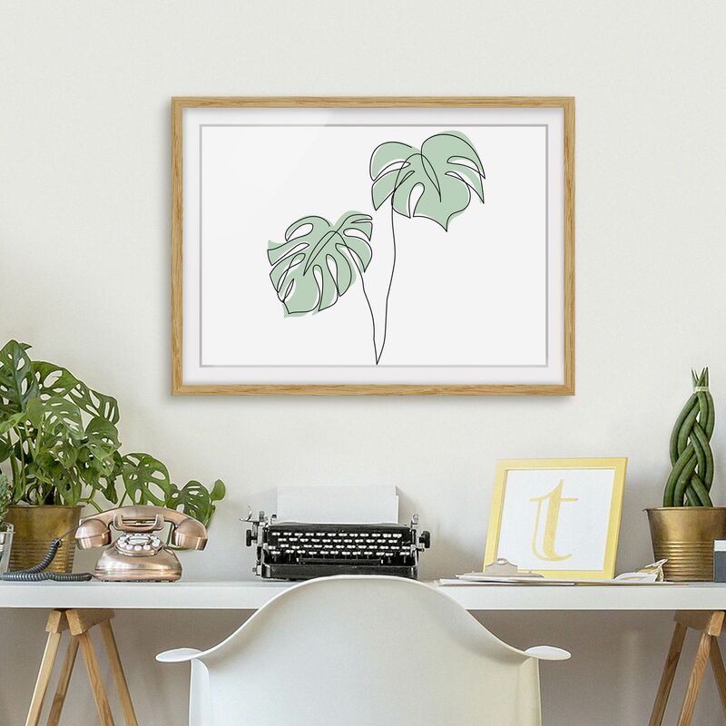 Póster enmarcado - Monstera Foglie Line Art Dimensión LxA: 40cm x 55cm, Marco: Roble
Póster enmarcado - Monstera Foglie Line Art Dimensión LxA: 40cm x 55cm, Marco: Roble
