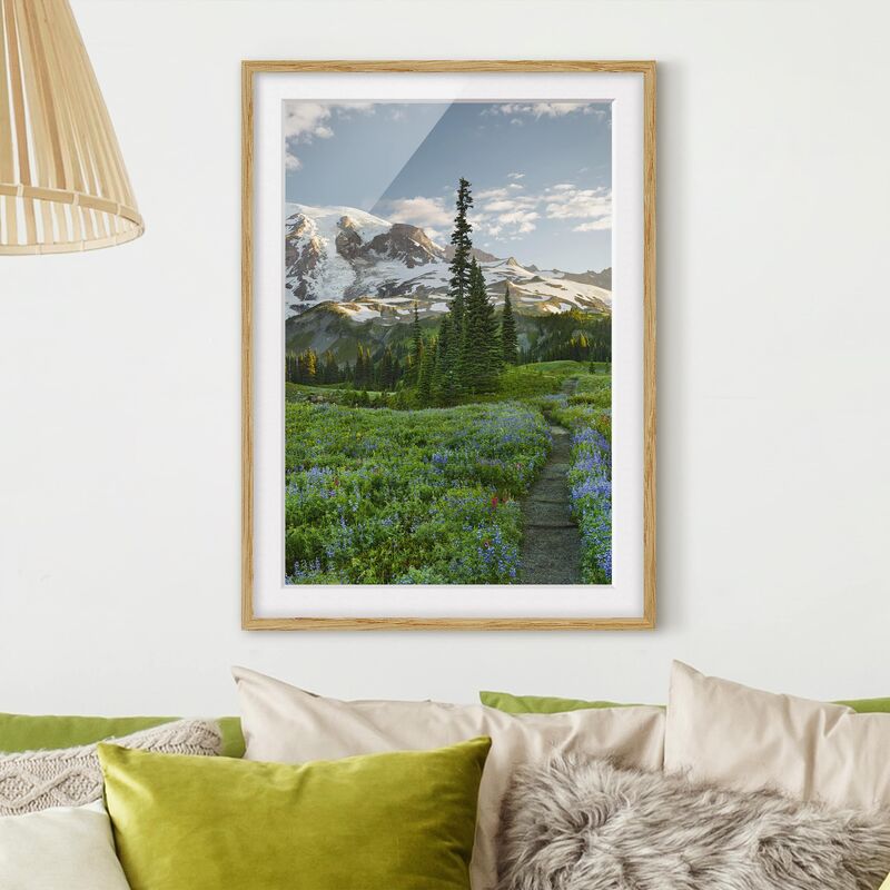 Póster enmarcado - Mountain View Meadow Path Dimensión LxA: 55cm x 40cm, Marco: Roble
Póster enmarcado - Mountain View Meadow Path Dimensión LxA: 55cm x 40cm, Marco: Roble