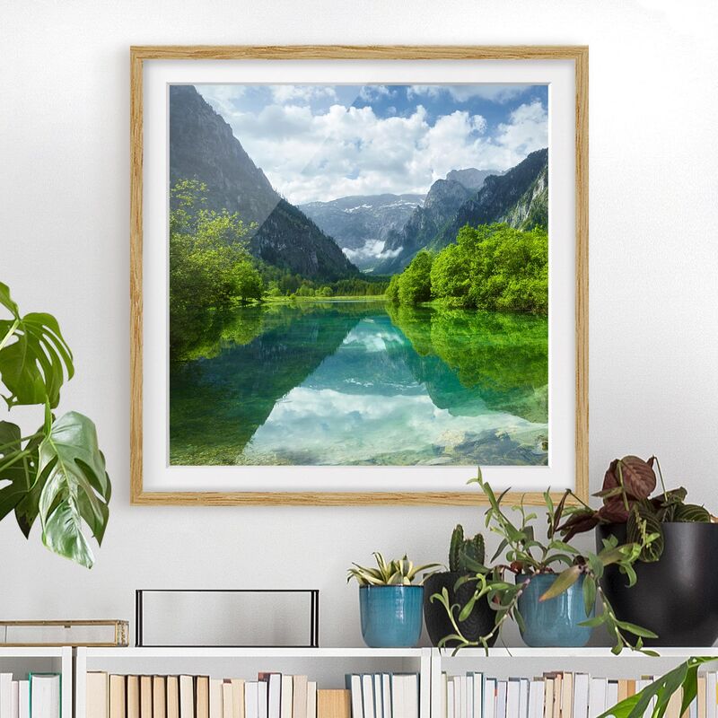 Póster enmarcado - Mountain Lake With Reflection Dimensión LxA: 30cm x 30cm, Marco: Roble
Póster enmarcado - Mountain Lake With Reflection Dimensión LxA: 30cm x 30cm, Marco: Roble