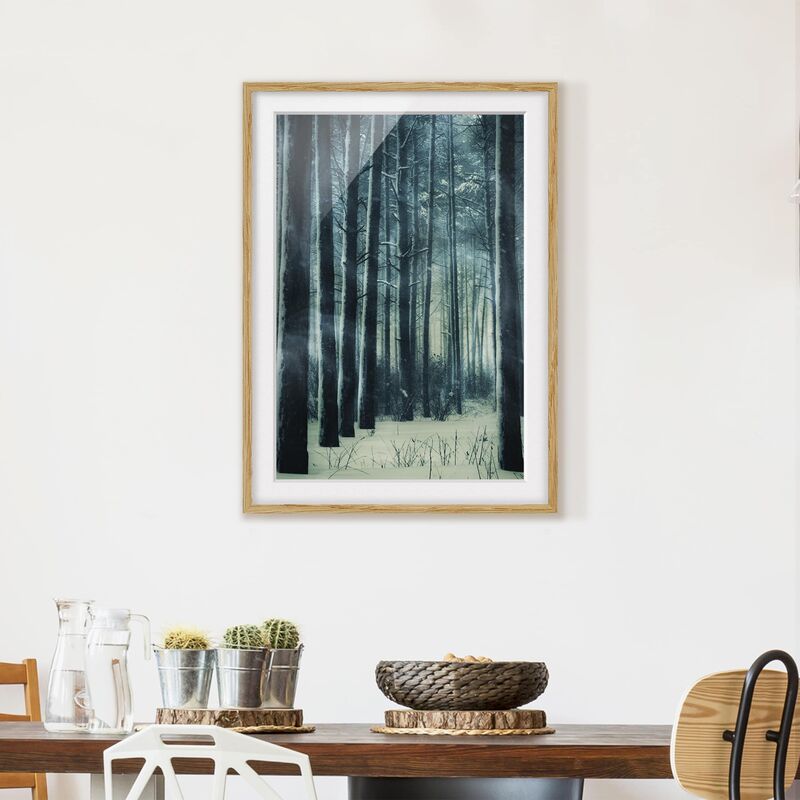 Bilderwelten - Póster enmarcado - Mystic Winter Forest Dimensión LxA: 100cm x 70cm, Marco: Roble
Bilderwelten - Póster enmarcado - Mystic Winter Forest Dimensión LxA: 100cm x 70cm, Marco: Roble