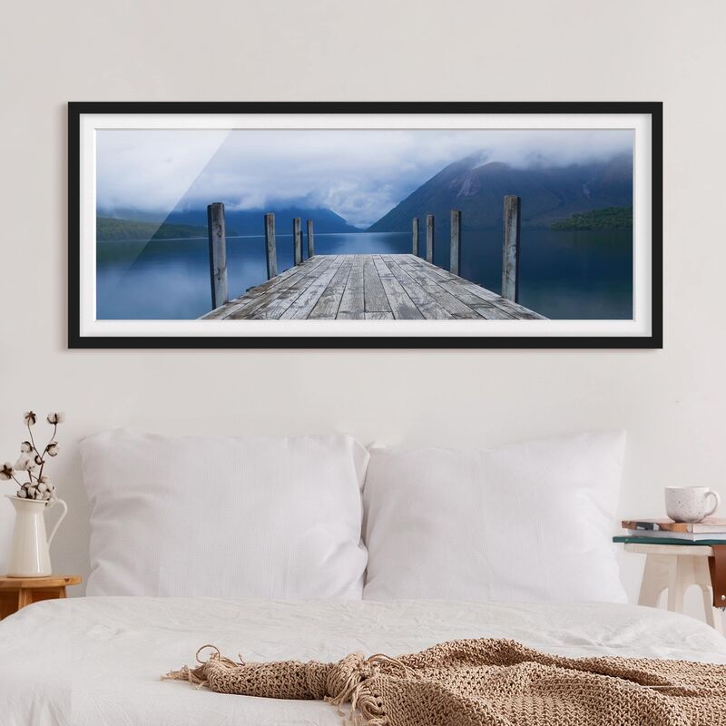 Póster enmarcado - Nelson Lakes National Park Dimensión LxA: 50cm x 130cm, Marco: Negro
Póster enmarcado - Nelson Lakes National Park Dimensión LxA: 50cm x 130cm, Marco: Negro